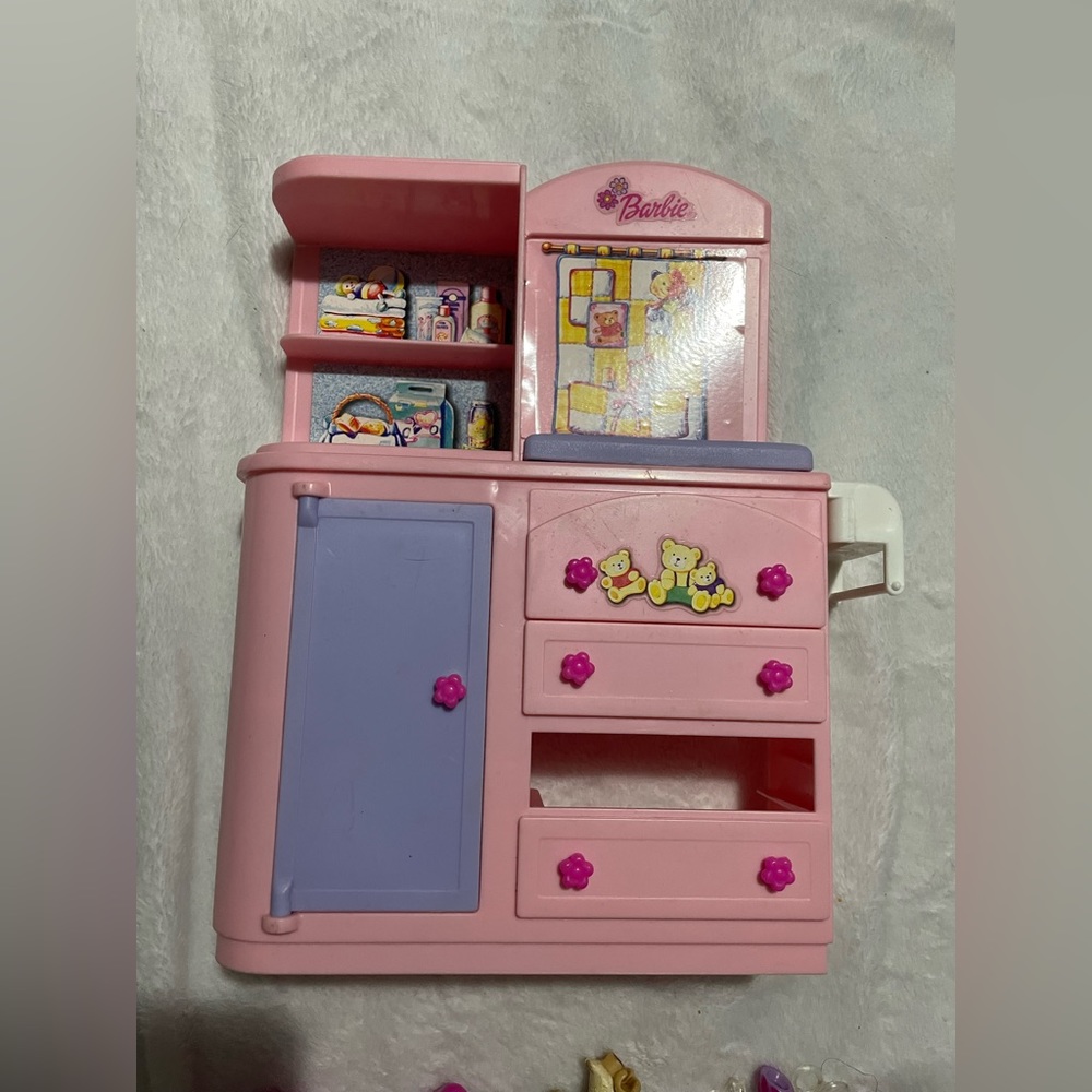 Vintage Barbie doll house pieces